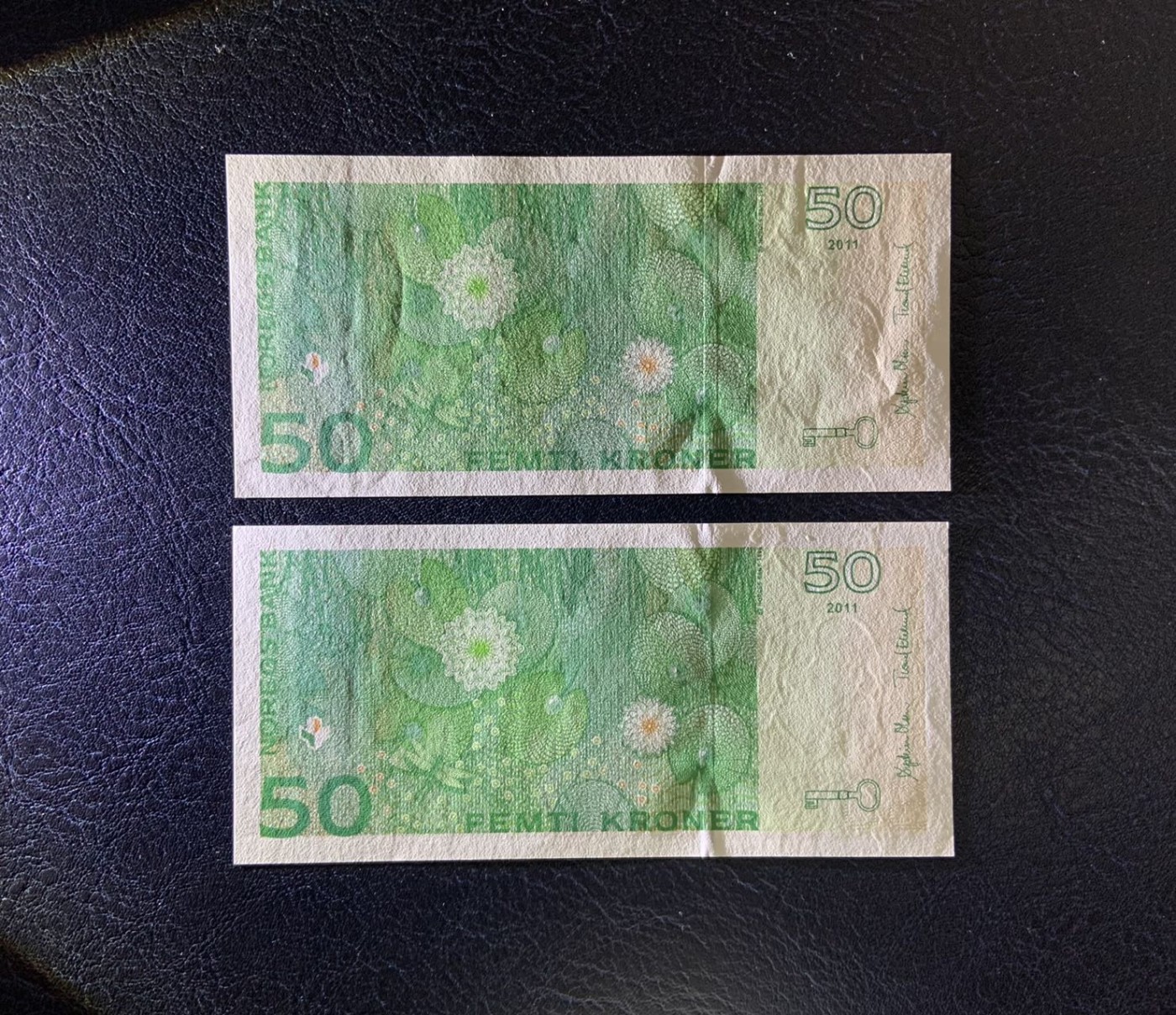 收藏联盟Quantum Auction 第297期拍卖  挪威1995-2011年50-200克朗和瑞典2007年100克朗 非全新 品相如图(挪威两张50克朗为UNC )