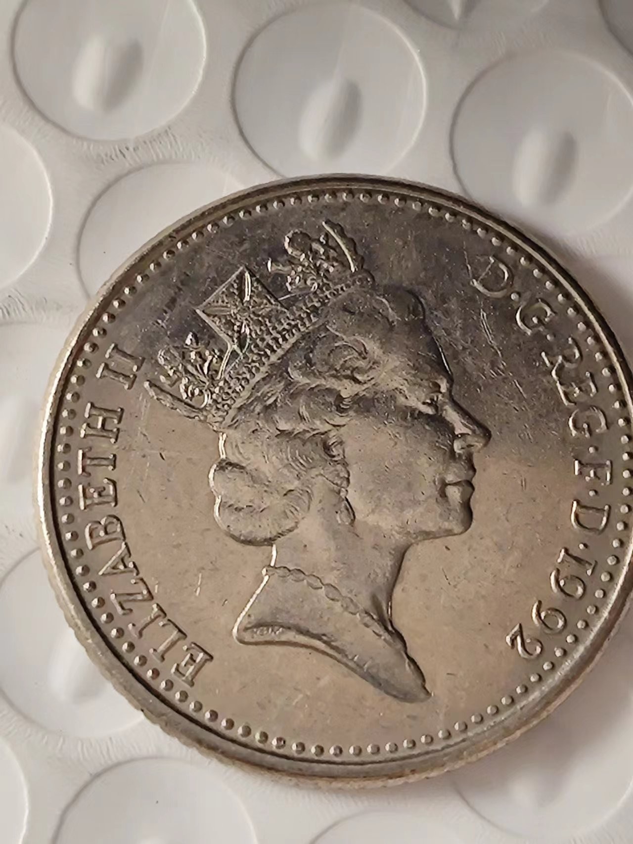 FCO-2A-散币 英国伊丽莎白10分大版原光