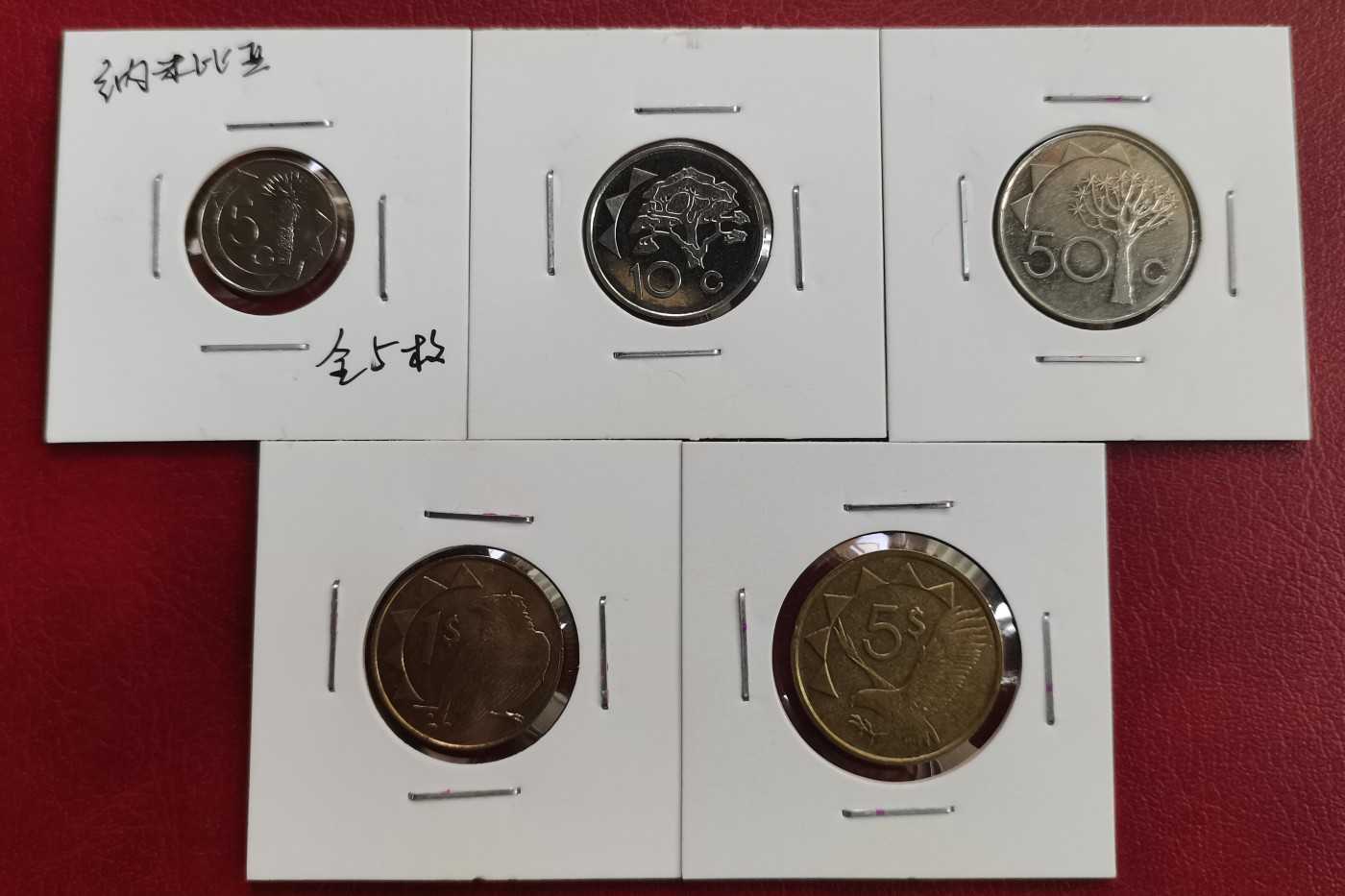 纳米比亚 1993年 套币 全5枚