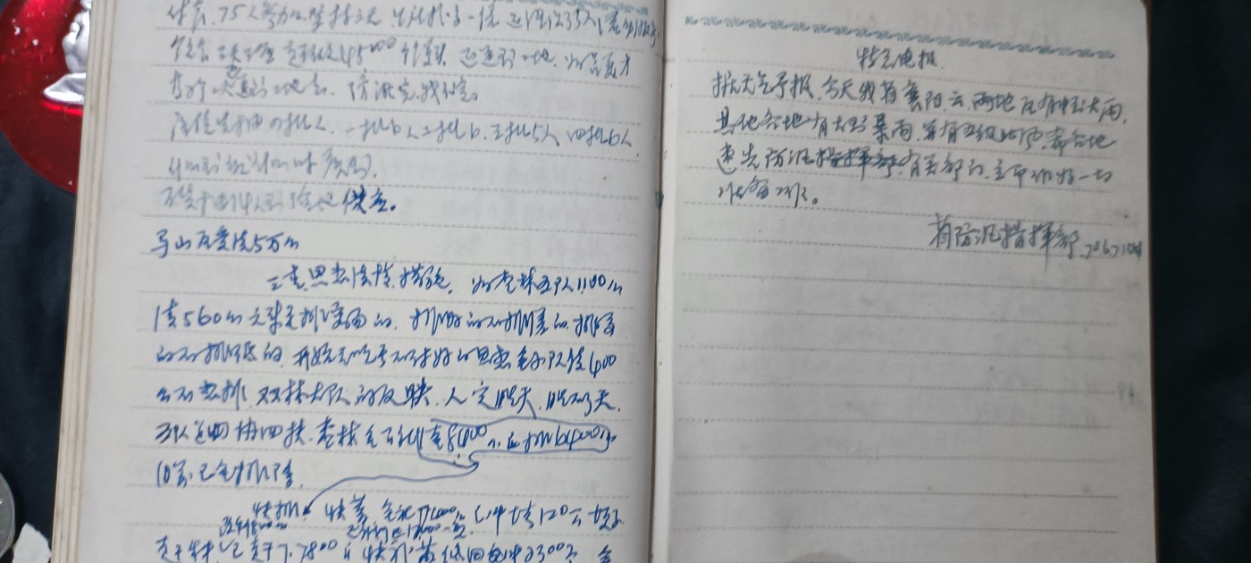 天字一号拍卖！ 70年笔记本，写满！（了解当时人们生活的好资料）