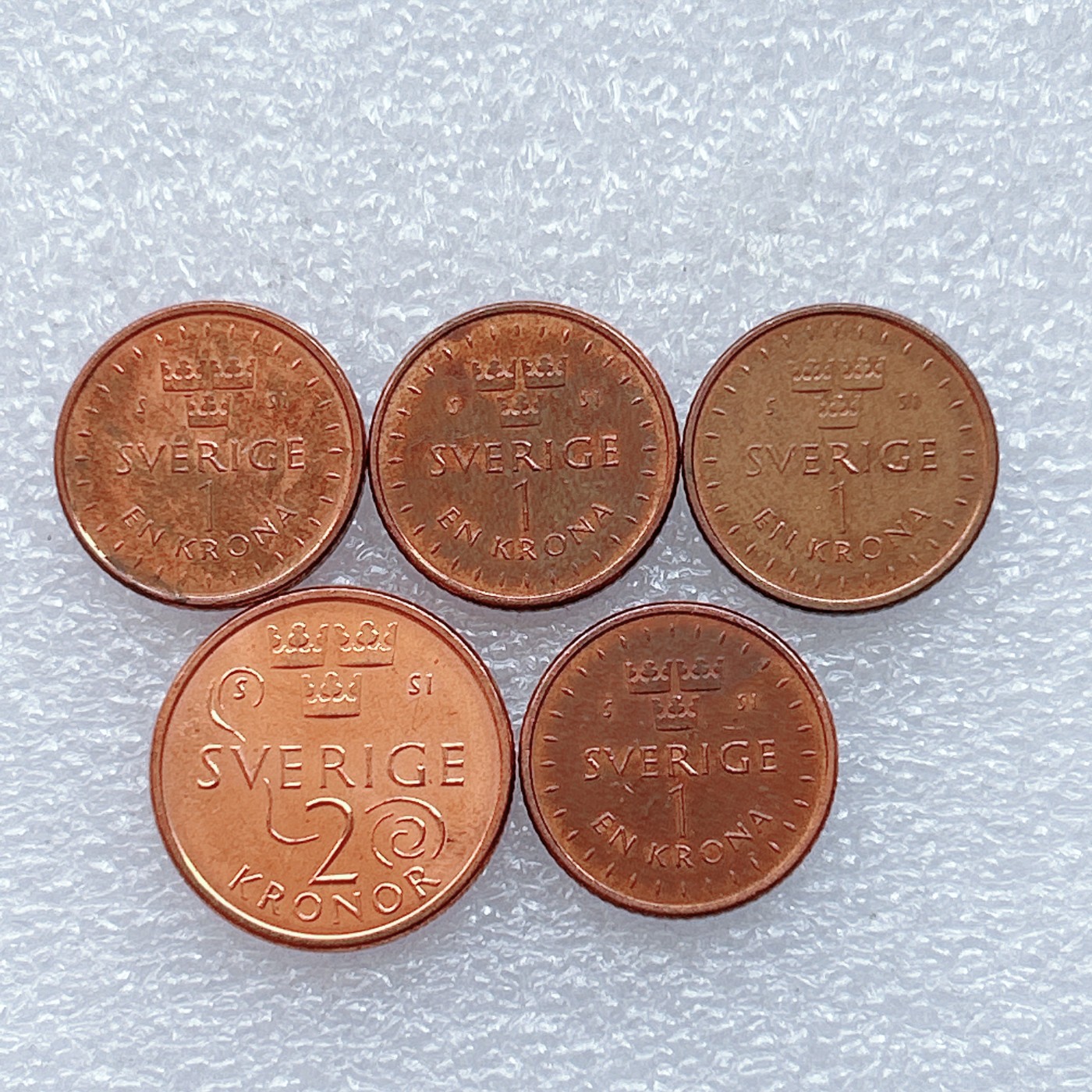 全场一元起拍 世界钱币散币场 第30期 瑞典 2016年 新版币