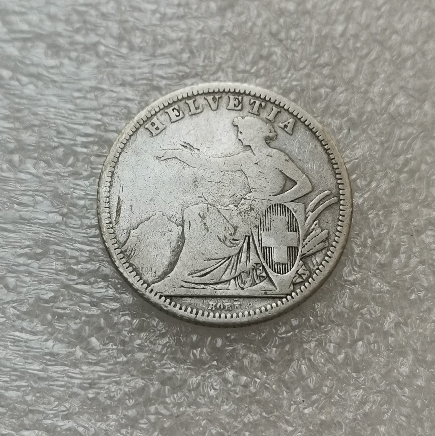 瓶子🏺第114期拍卖会  瑞士1861年1法郎 银币 稀少