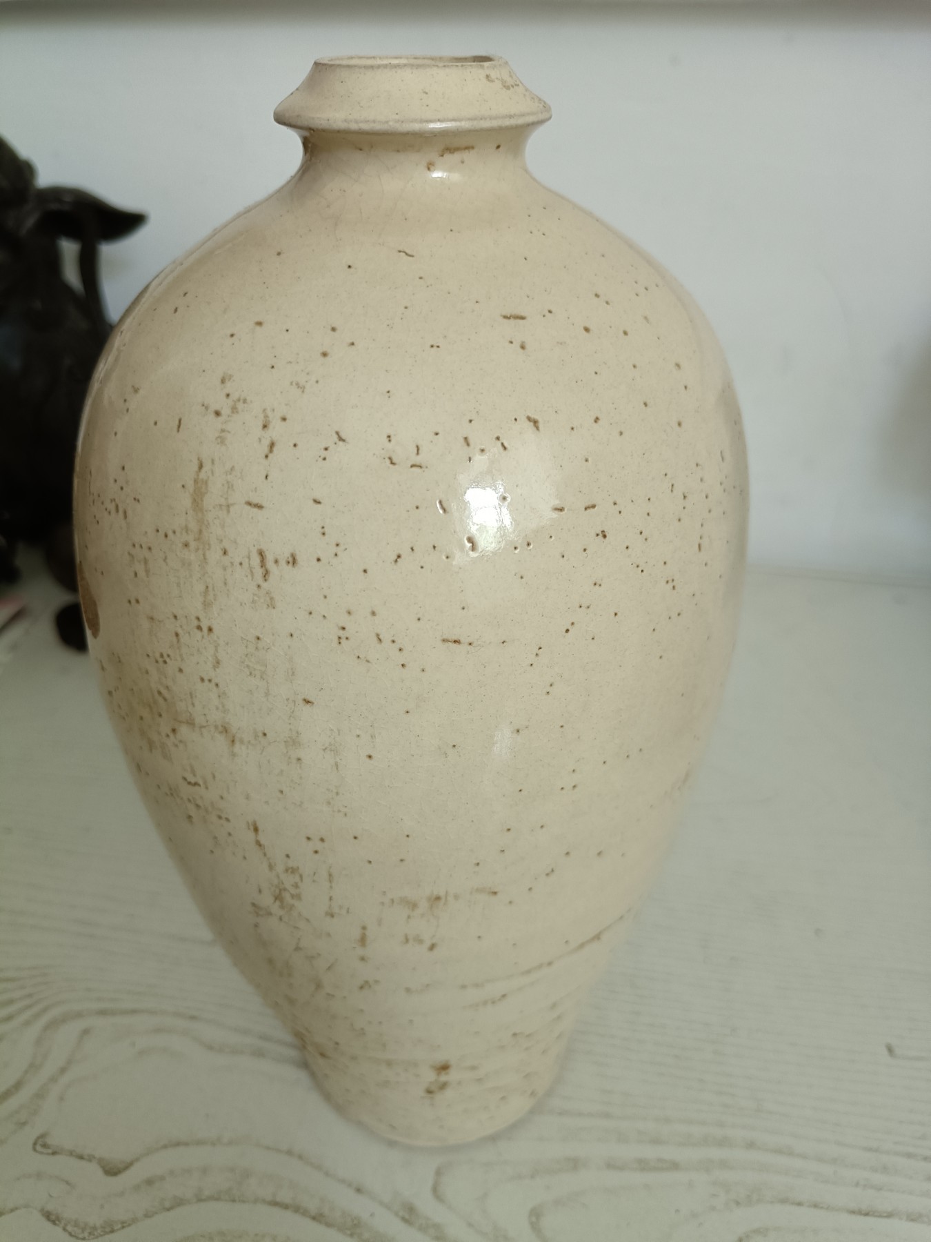 18世纪招财利市磁州窑梅瓶