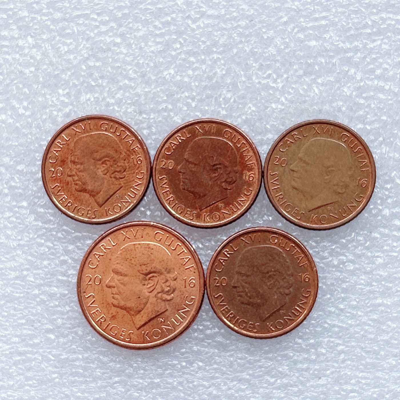 全场一元起拍 世界钱币散币场 第30期 瑞典 2016年 新版币