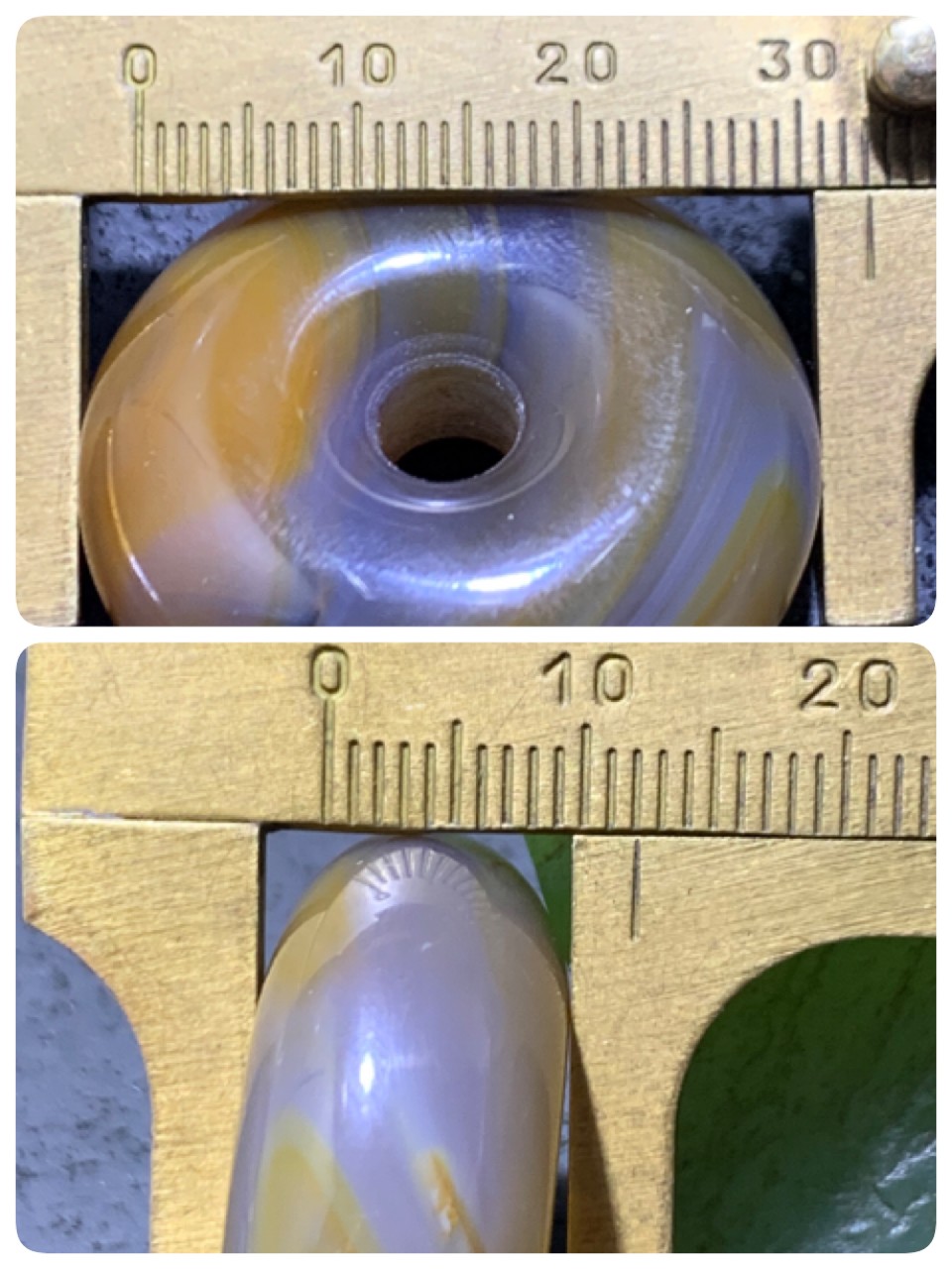 精美高玉化巴西玛瑙面包圈平安扣一个，
