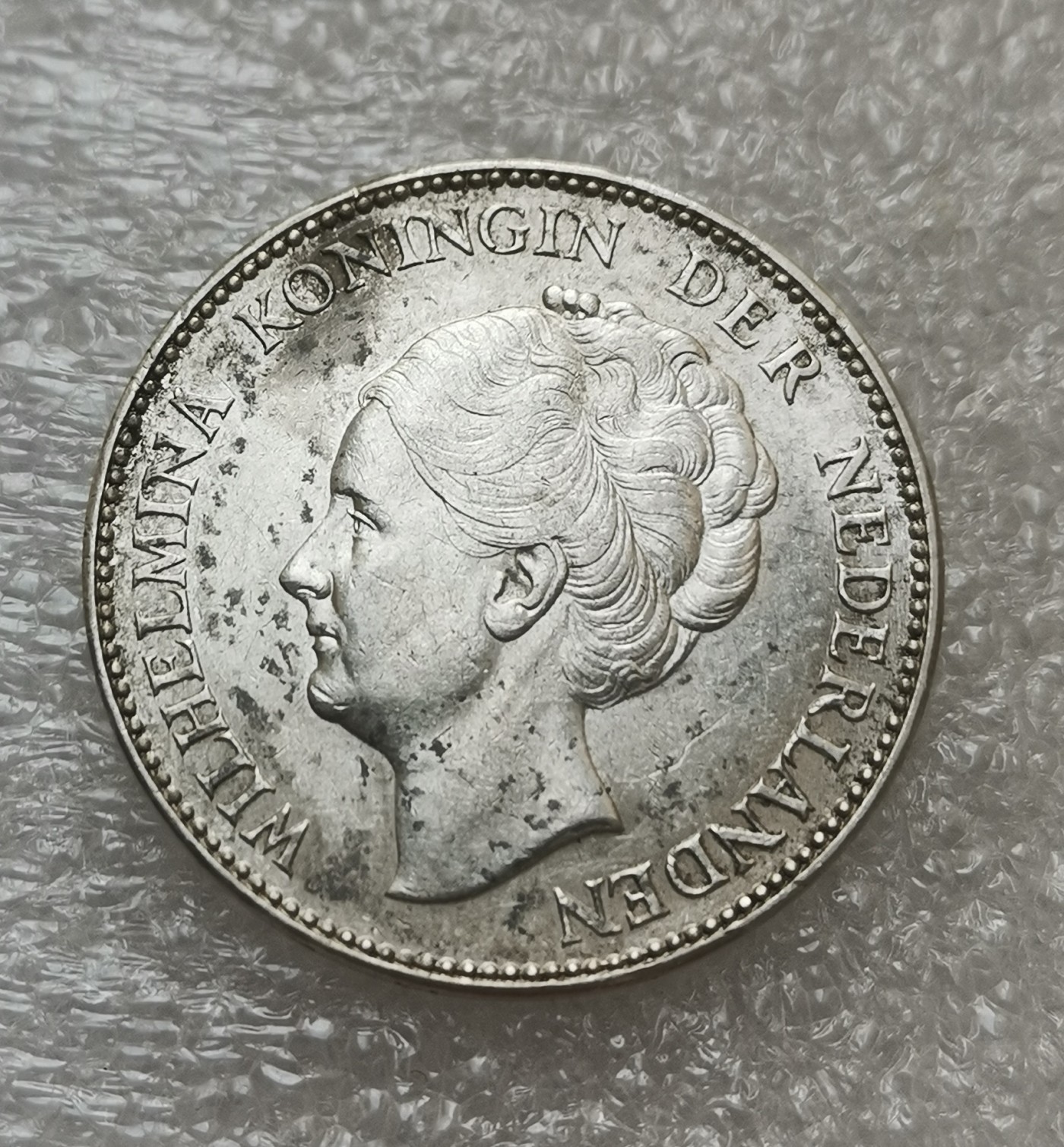 瓶子🏺第114期拍卖会 欧洲荷兰王国 1923年威廉敏娜女王1盾银币