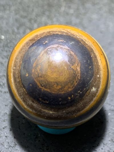 天然精美眼睛石随形大圆珠一颗 - 天然精美眼睛石随形大圆珠一颗