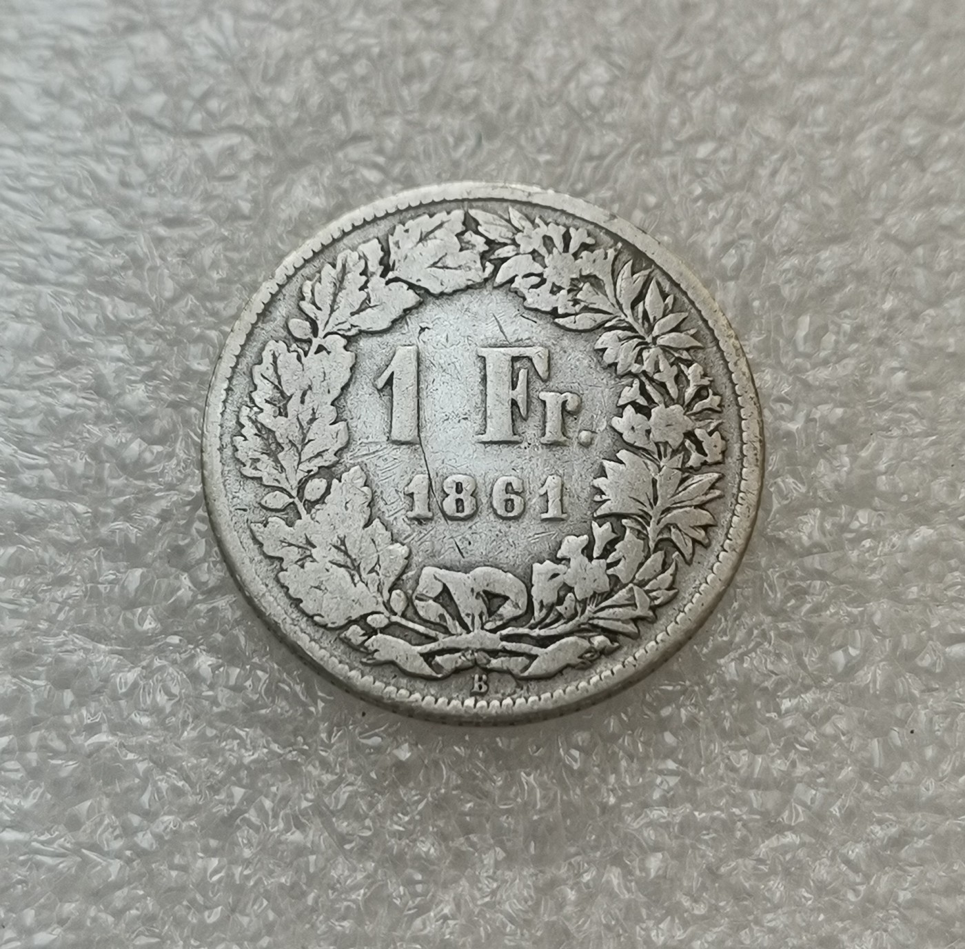 瓶子🏺第114期拍卖会  瑞士1861年1法郎 银币 稀少