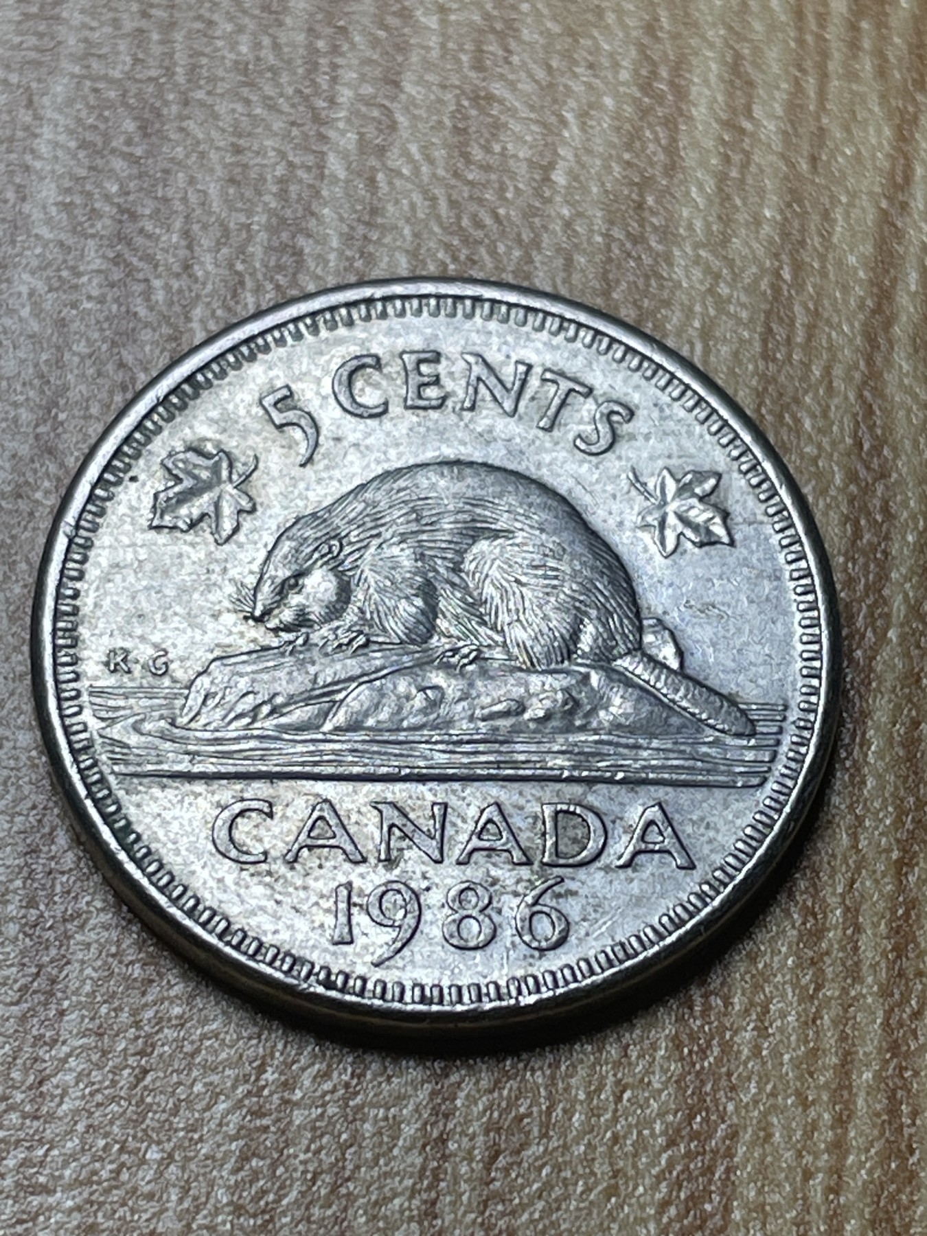 夏小雨散币专场第一期（无佣金，不预留） 1986年加拿大5分海狸