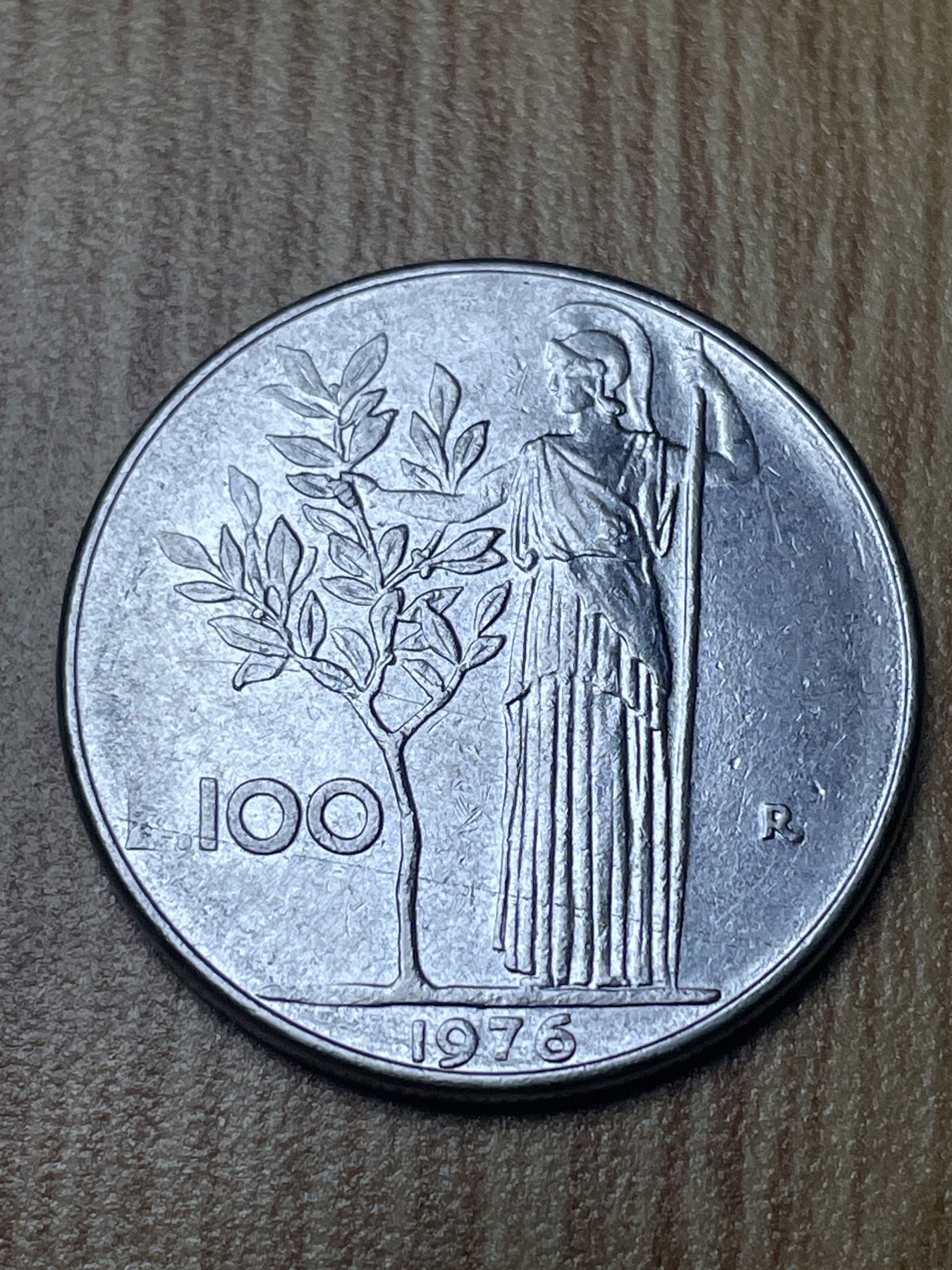 夏小雨散币专场第一期（无佣金，不预留） 1976年意大利100里拉植物女神版