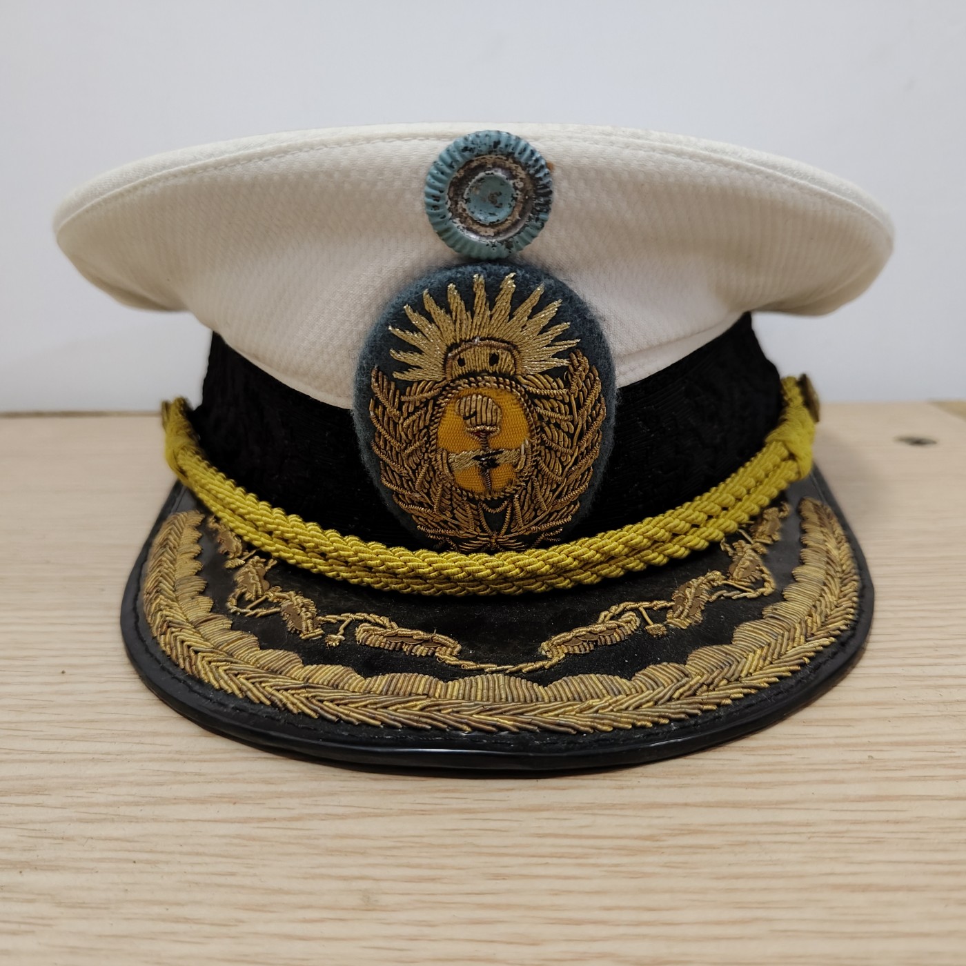 全场0元起拍 第101期 咸鱼国勋章拍卖专场 10月22日（周日）下午6：00开始 阿根廷陆军刺绣礼服帽 55CM