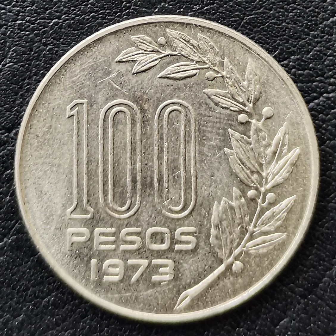 乌拉圭 1973年 老版硬币 100比索