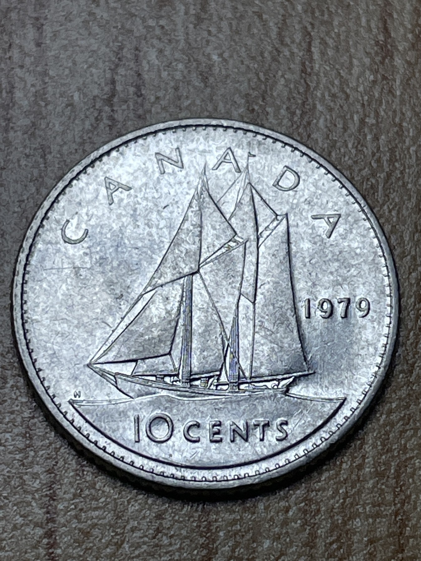 夏小雨散币专场第一期（无佣金，不预留） 1979年加拿大10分帆船