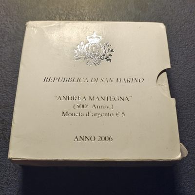 0起1加-纯粹捡漏拍-249套币银币场 - 圣马力诺2006年10欧元雕塑家安东尼奥·卡诺瓦诞生190周年精制纪念银币-盒证全