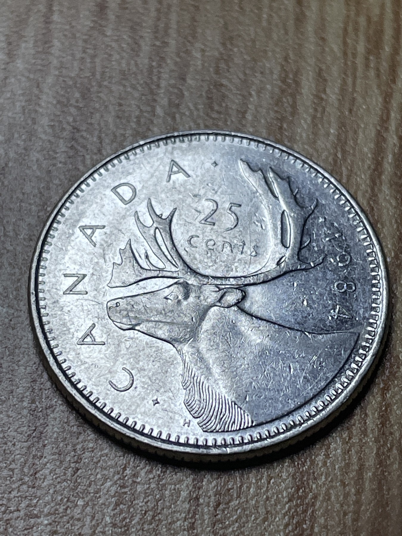 夏小雨散币专场第一期（无佣金，不预留） 1984年加拿大25分麋鹿