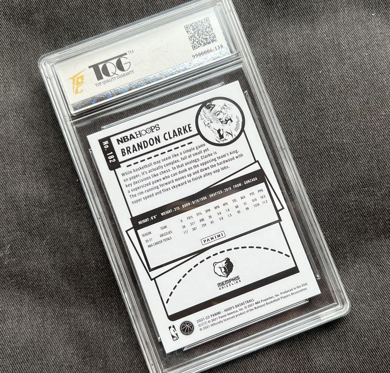 【随心卡拍】收藏卡拍卖【第6期】  【TQG评级】2021 帕尼尼 布兰登 克拉克