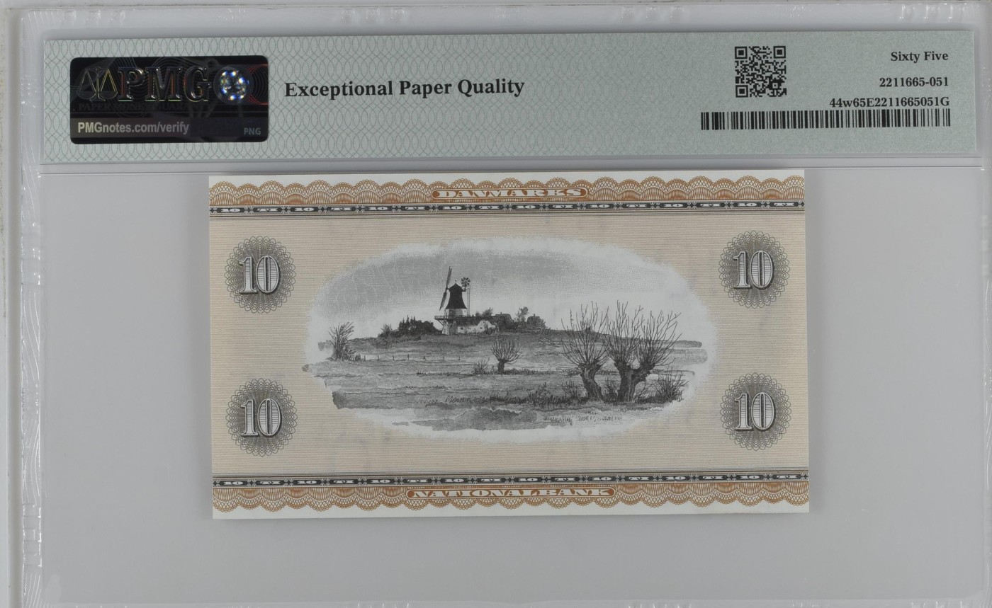 收藏联盟Quantum Auction 第298期拍卖  丹麦1963-64年10克朗 PMG65 童话大师安徒生