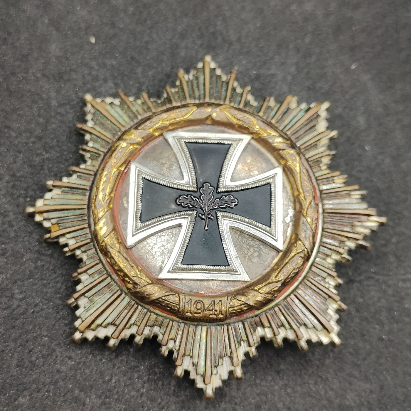 全场0元起拍 第101期 咸鱼国勋章拍卖专场 10月22日（周日）下午6：00开始 稀少 德国 57版 DK 金煎蛋 金级大德意志十字勋章