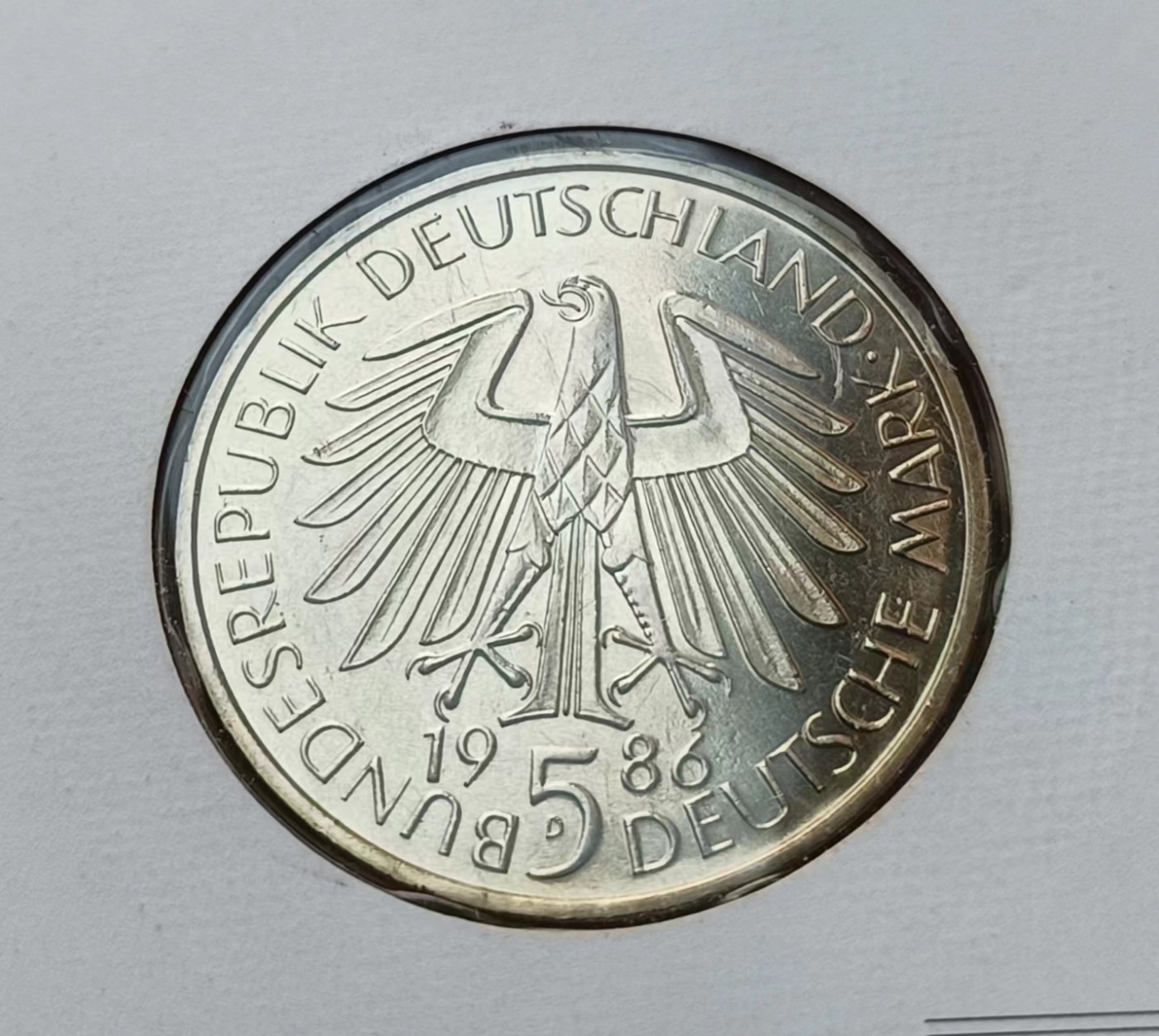 瓶子🏺第114期拍卖会  德国1986年5马克纪念币海德堡大学600周年 邮封