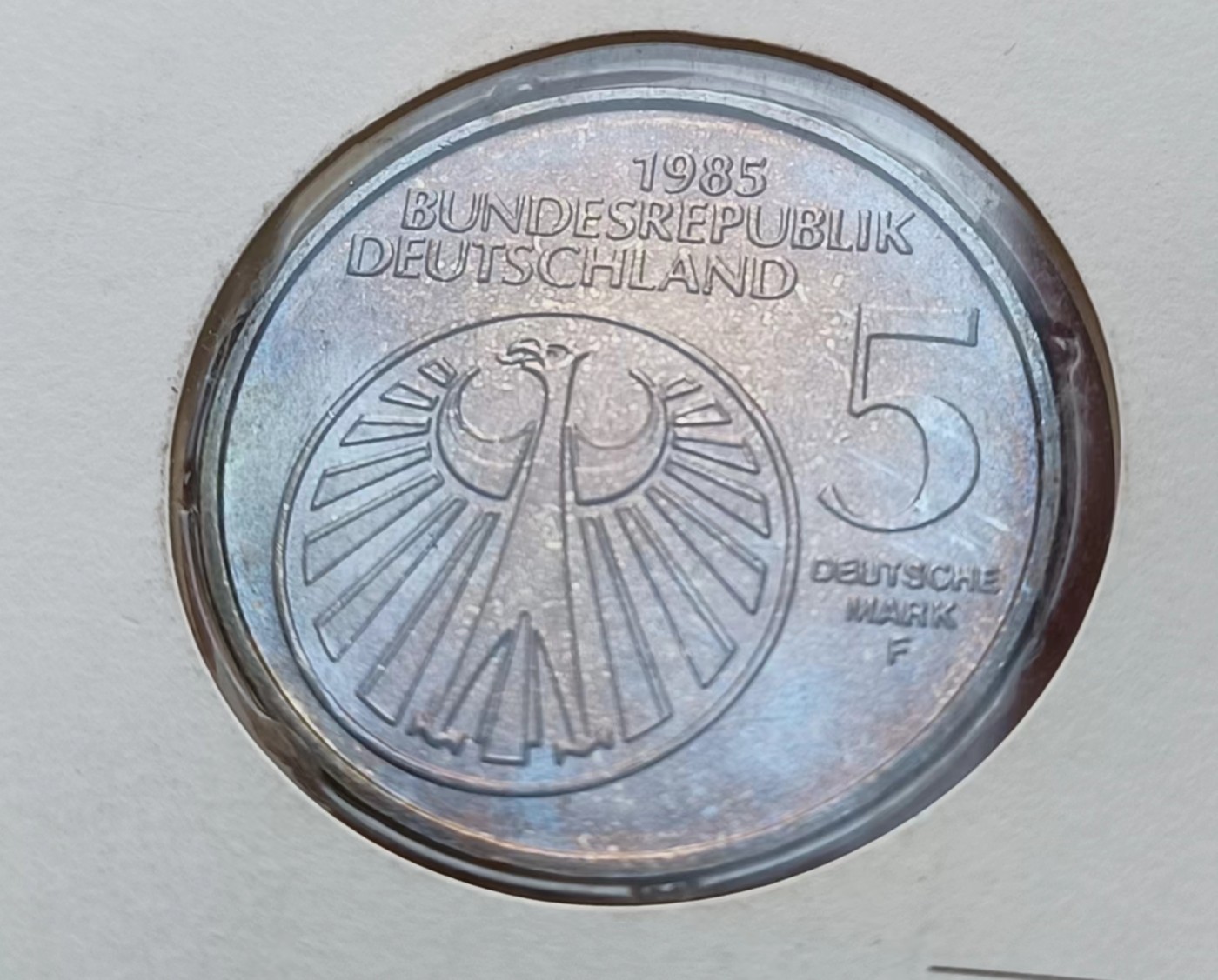 瓶子🏺第114期拍卖会  德国1985年5马克 欧洲音乐节 文化艺术 纪念币邮封