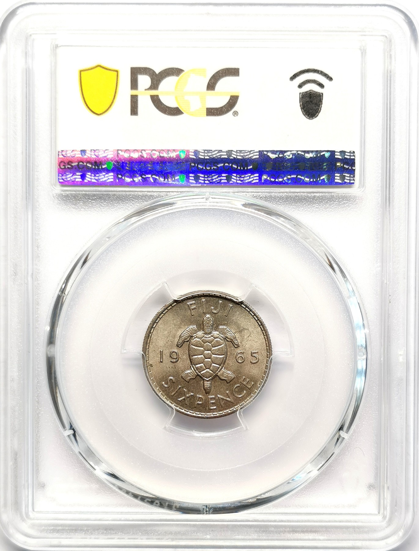 凡希社世界钱币微拍第二百五十一期 1965斐济伊二6便士PCGS-MS65