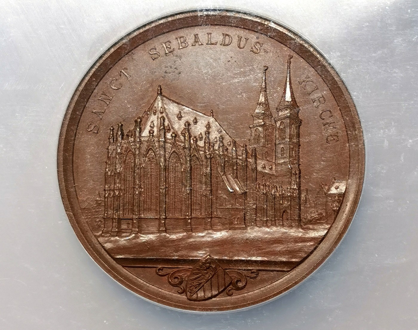 凡希社世界钱币微拍第二百五十一期 十八世纪德国圣塞巴度堂纪念铜章NGC-MS63