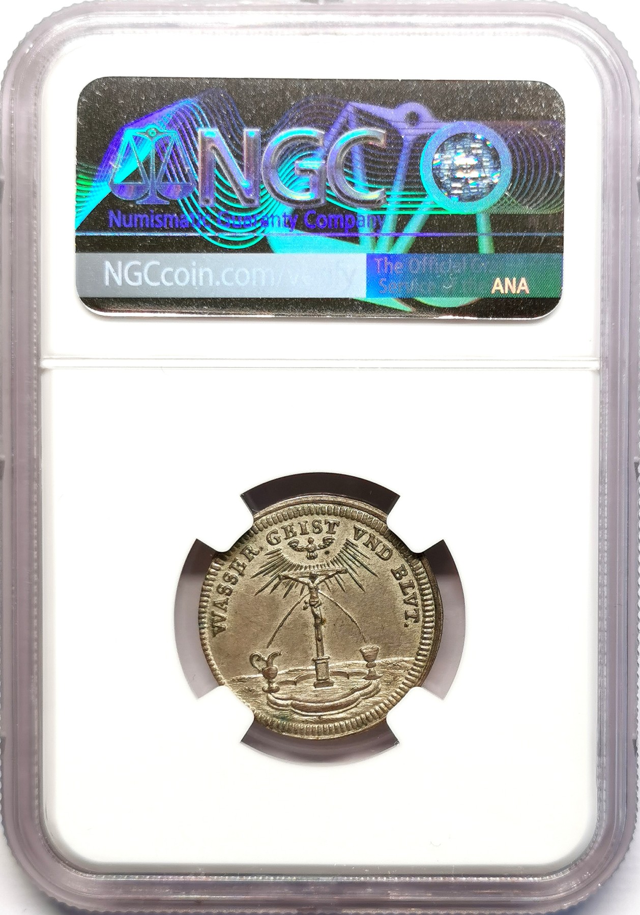 凡希社世界钱币微拍第二百五十一期 1700纽伦堡双使徒银章NGC-MS63