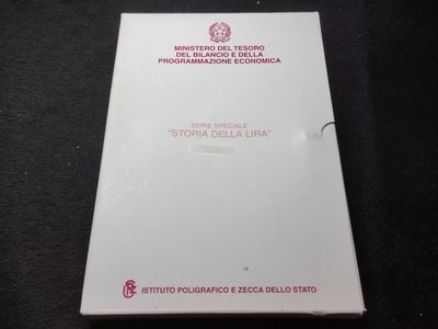 巴斯克收藏第184期 套币，卡册，原盒专场 10-11月31/1/2号三场连拍 全场包邮 - 意大利 1999-2001年 里拉历史系列纪念套币 6枚均为银 (.835)