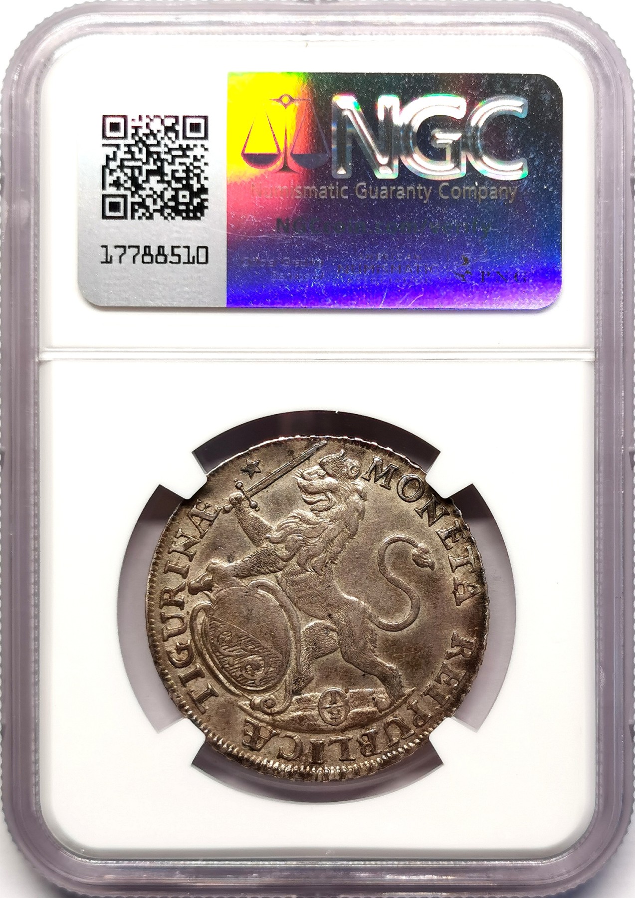 凡希社世界钱币微拍第二百五十一期 1736苏黎世城市景观1/2泰勒NGC-AU55