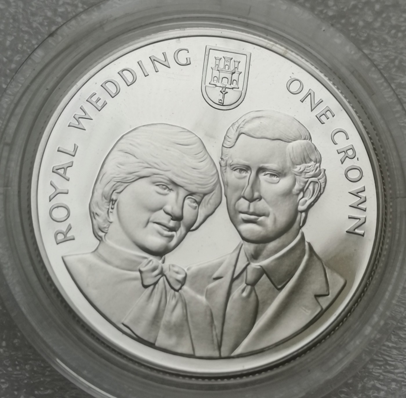 瓶子🏺第114期拍卖会  直布罗陀1981年1克朗纪念银币 查尔斯和戴安娜皇家婚礼 