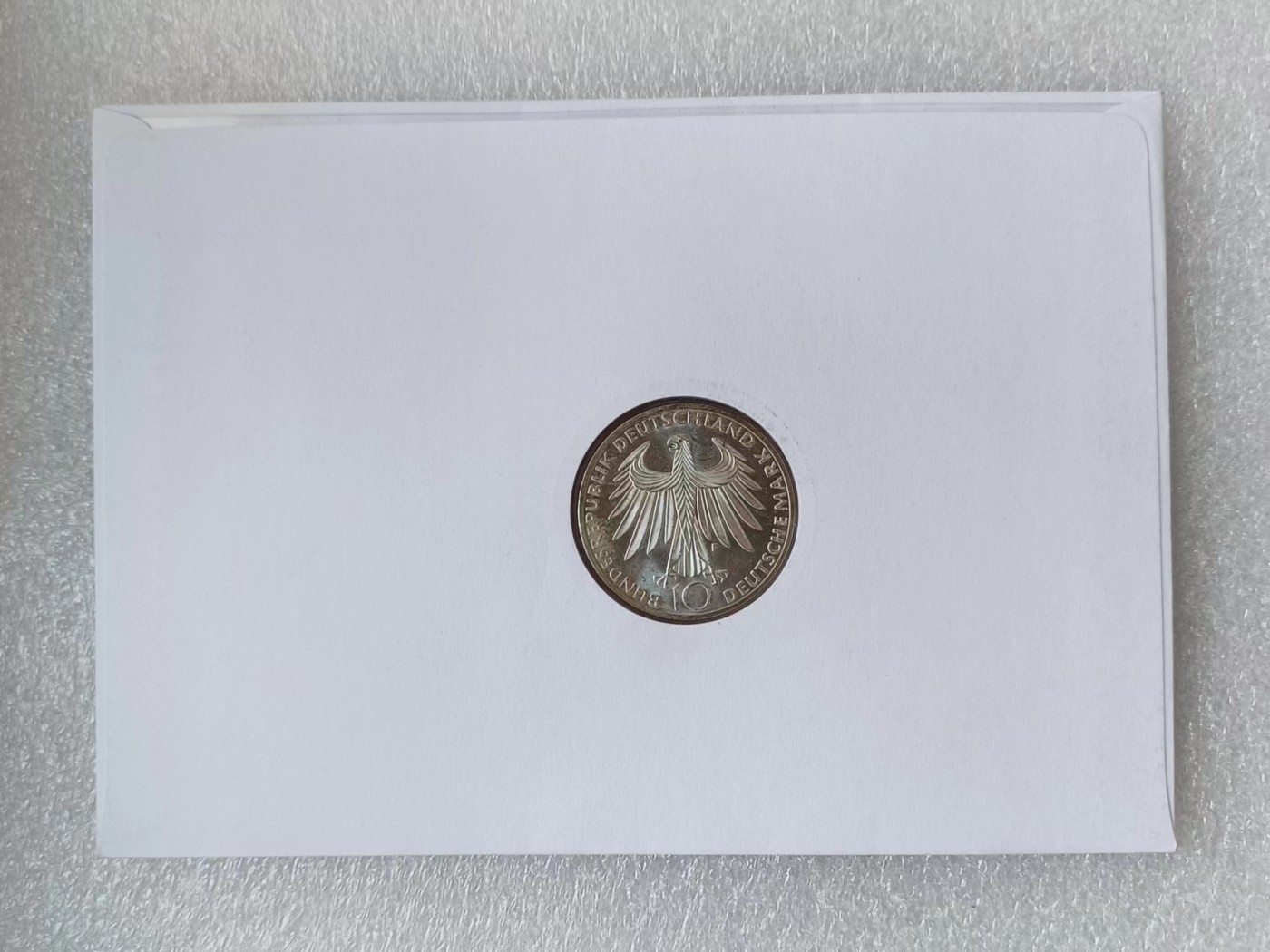 瓶子🏺第114期拍卖会  德国1972年10马克 慕尼黑奥运会 纪念 银币邮封卡