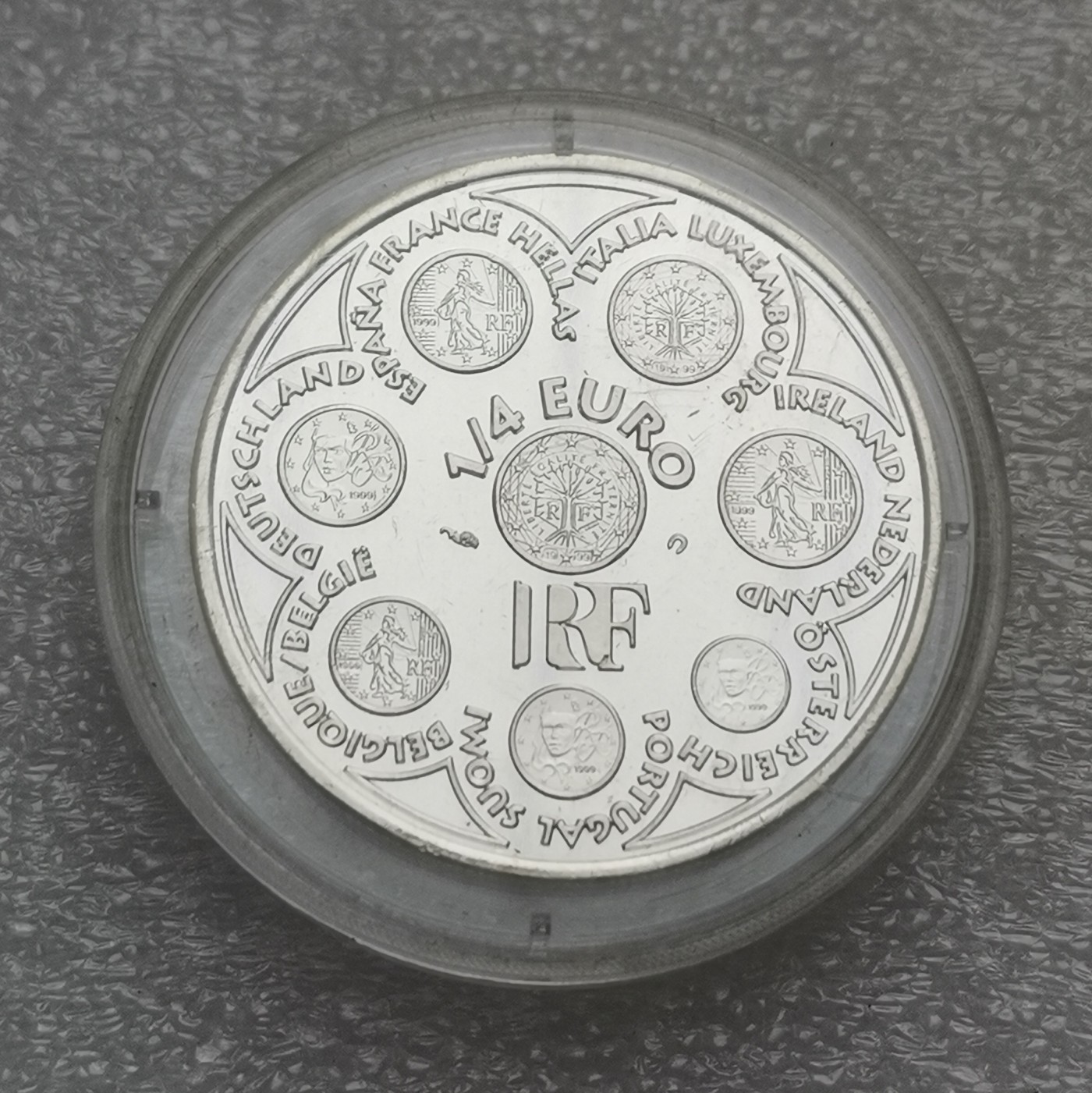 瓶子🏺第114期拍卖会  法国2003年欧元启动周年“币中币”银币