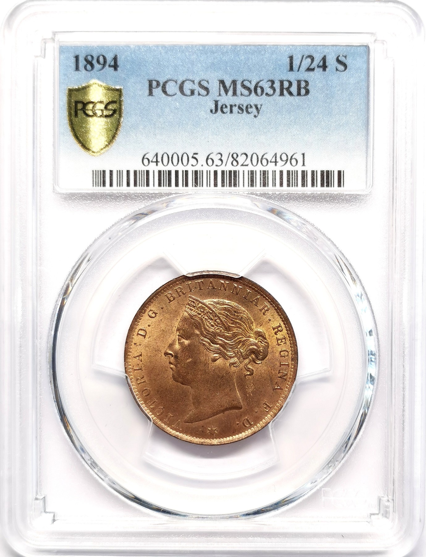 凡希社世界钱币微拍第二百五十一期 1894泽西小维1/24先令铜币PCGS-MS63