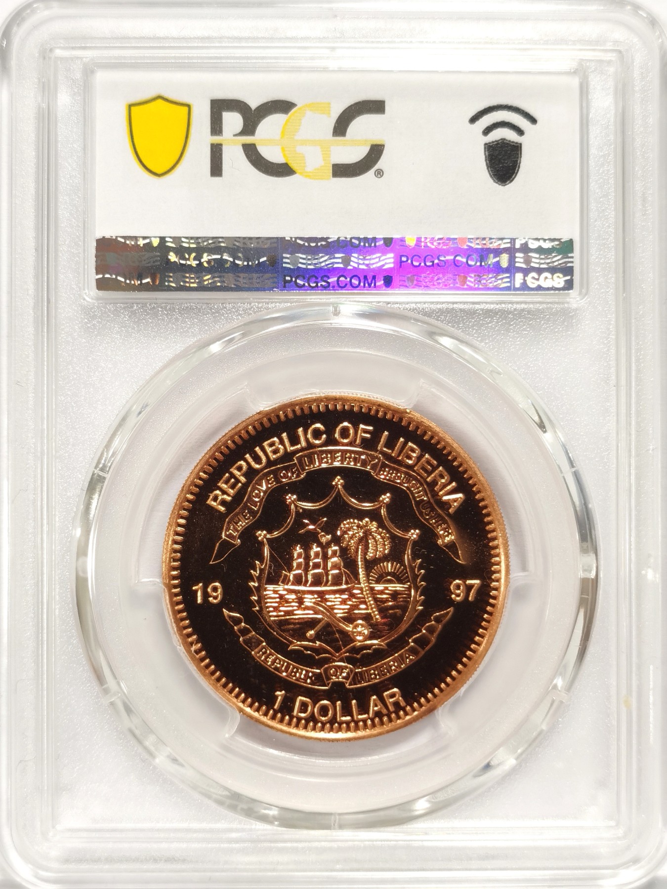 博洋堂世界钱币拍卖第048期（全场包邮） 亚军分数 PCGS PR68DCAM 利比里亚1997年纪念伟人邓小平铜镍银3枚全套纪念币 设计精美，国内外邓公纪念币最形象的一款