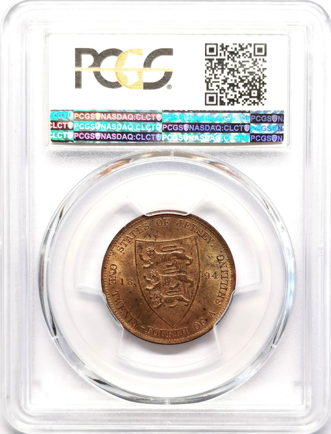 凡希社世界钱币微拍第二百五十一期 1894泽西小维1/24先令铜币PCGS-MS63