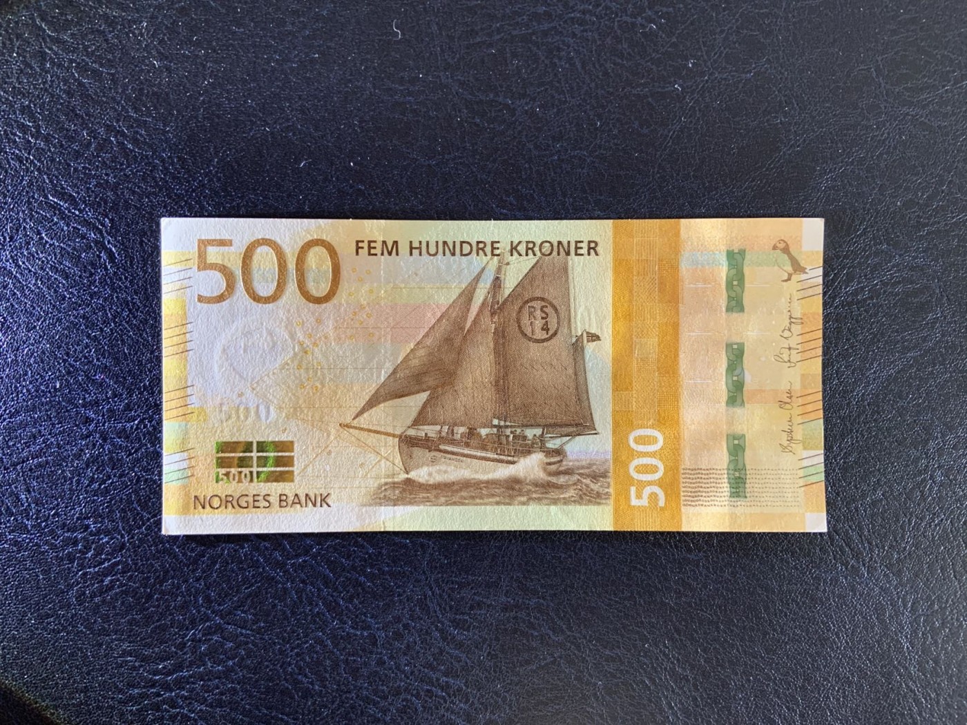 收藏联盟Quantum Auction 第298期拍卖  挪威2018年500克朗 品相UNC 四角不尖