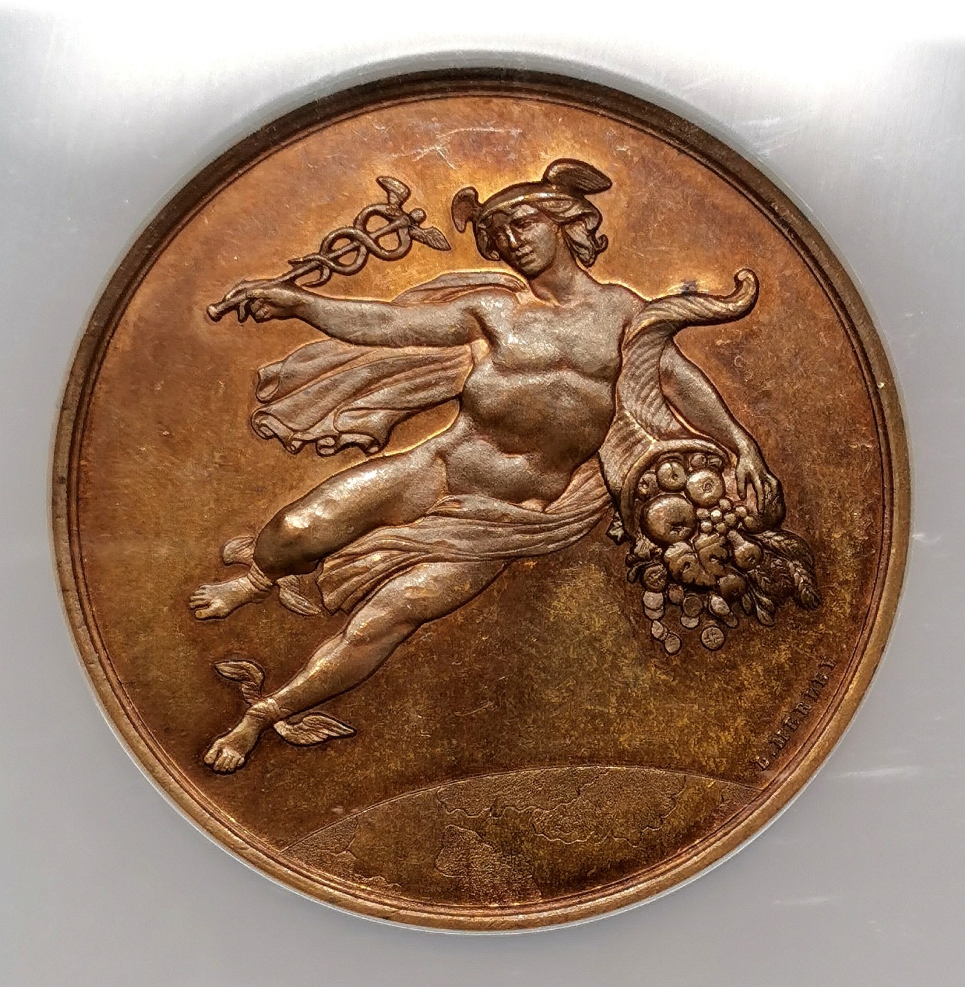 凡希社世界钱币微拍第二百五十一期 十九世纪法国语言研究学会纪念铜章NGC-MS63