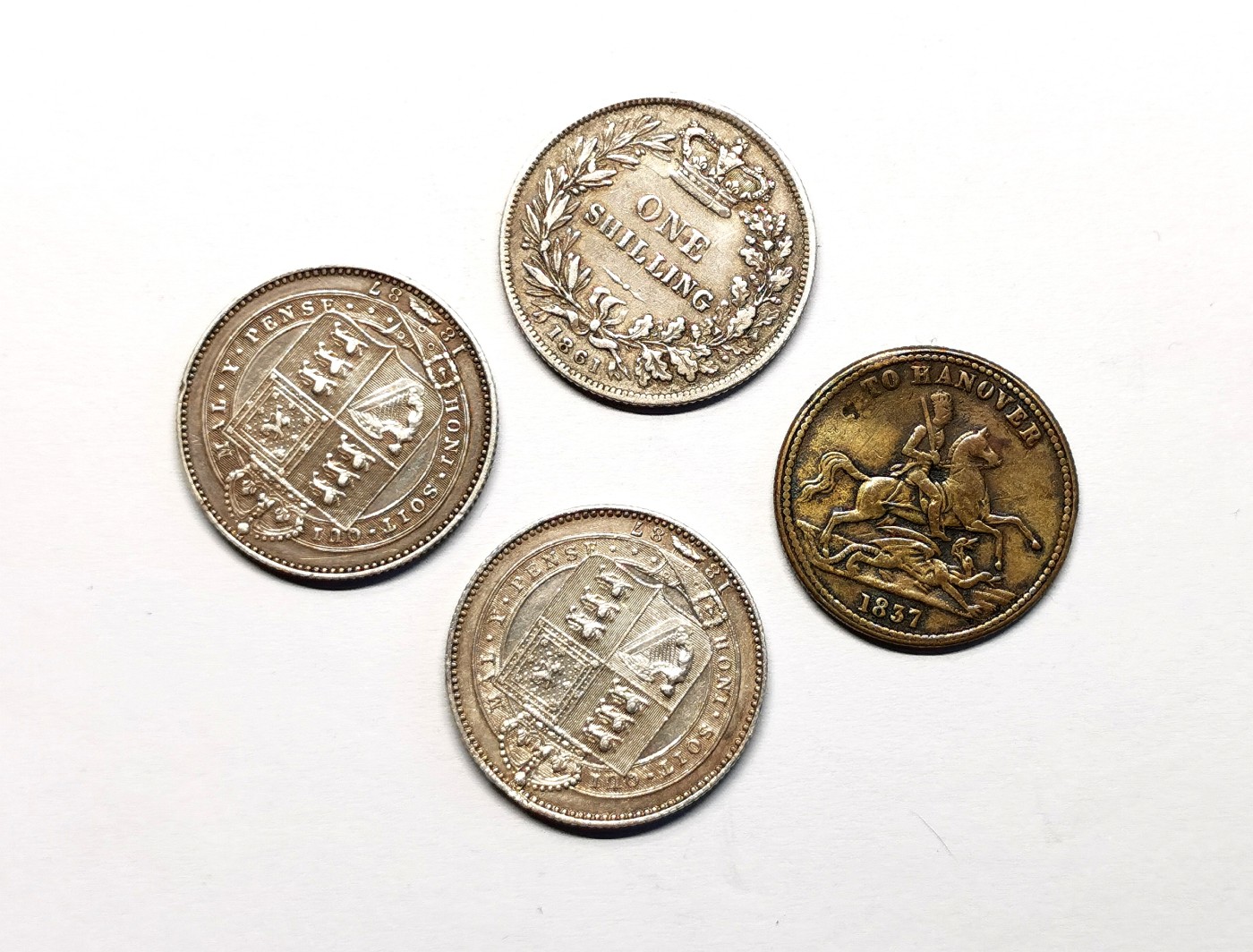 凡希社世界钱币微拍第二百五十一期 小维银铜四枚一组