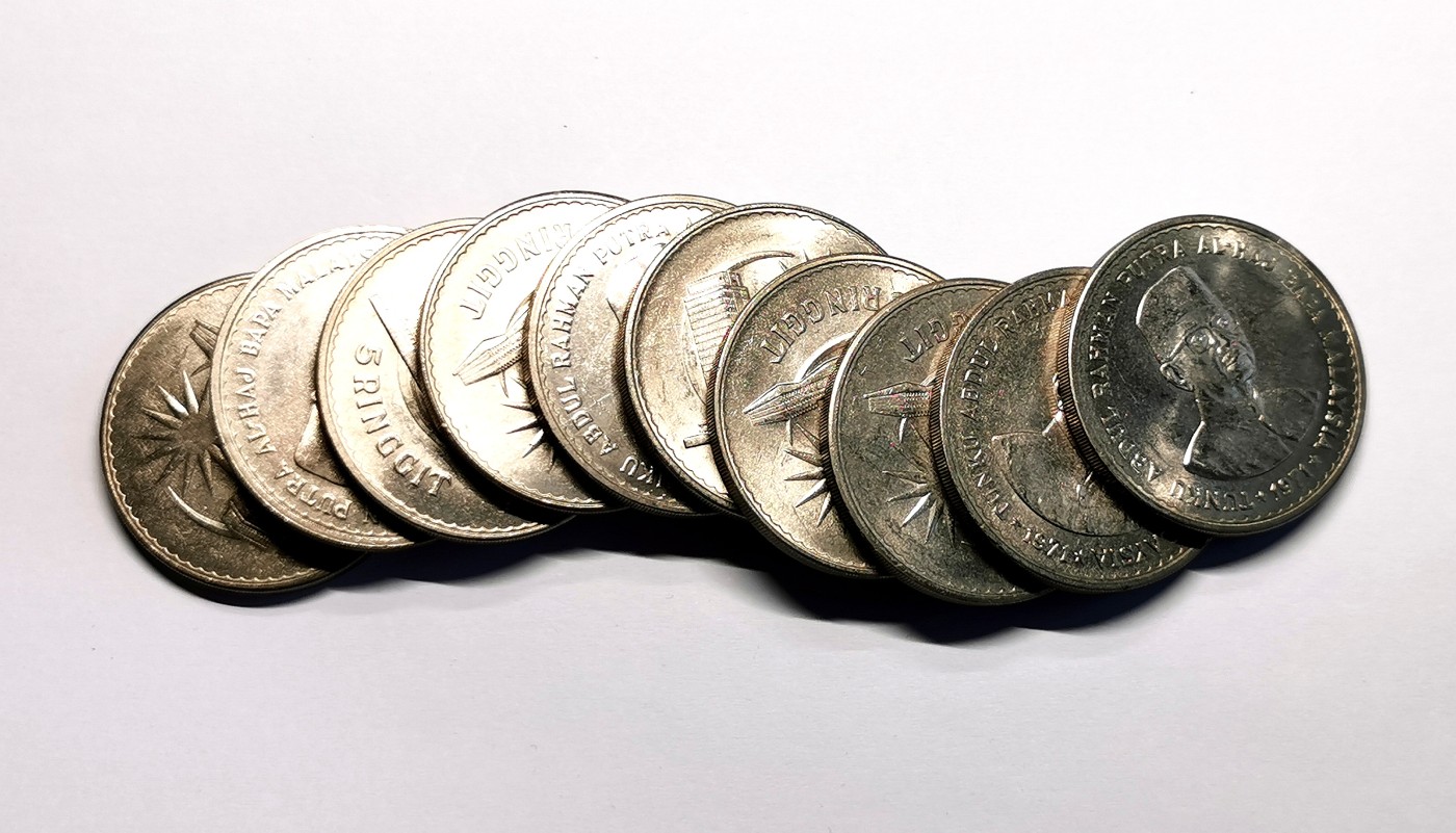 凡希社世界钱币微拍第二百五十一期 马来西亚5林吉特十枚一组UNC