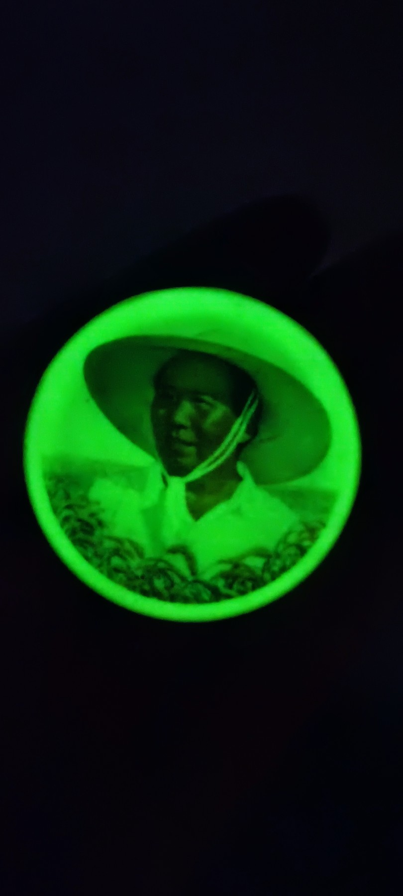 天字一号拍卖！ 少见！夜光彩色草帽章！