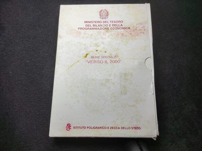 巴斯克收藏第184期 套币，卡册，原盒专场 10-11月31/1/2号三场连拍 全场包邮 - 意大利 1998-2000年 走向2000年系列纪念套币 6枚均为银 (.835)
