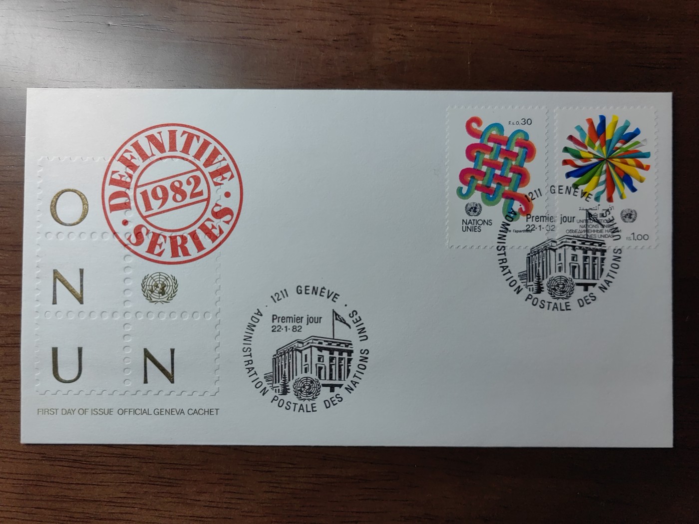 外国邮和小本票精品专场（秒杀和拍卖）第①⑥场 联合国1982 反对种族隔离