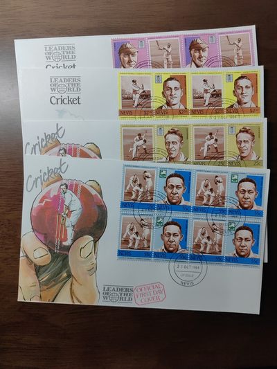 外国邮和小本票精品专场（秒杀和拍卖）第①⑥场 - 尼维斯1984 棒球赛选手4件