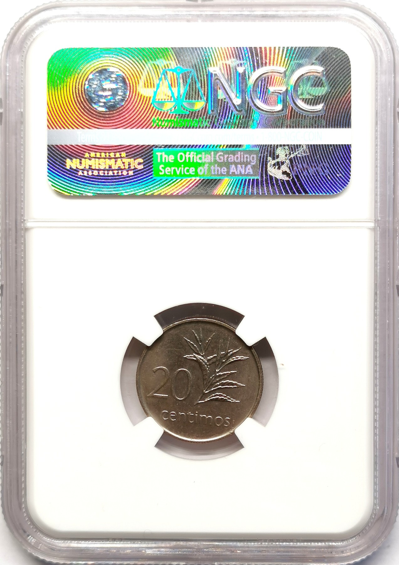 凡希社世界钱币微拍第二百五十一期 1975莫桑比克20分NGC-MS64