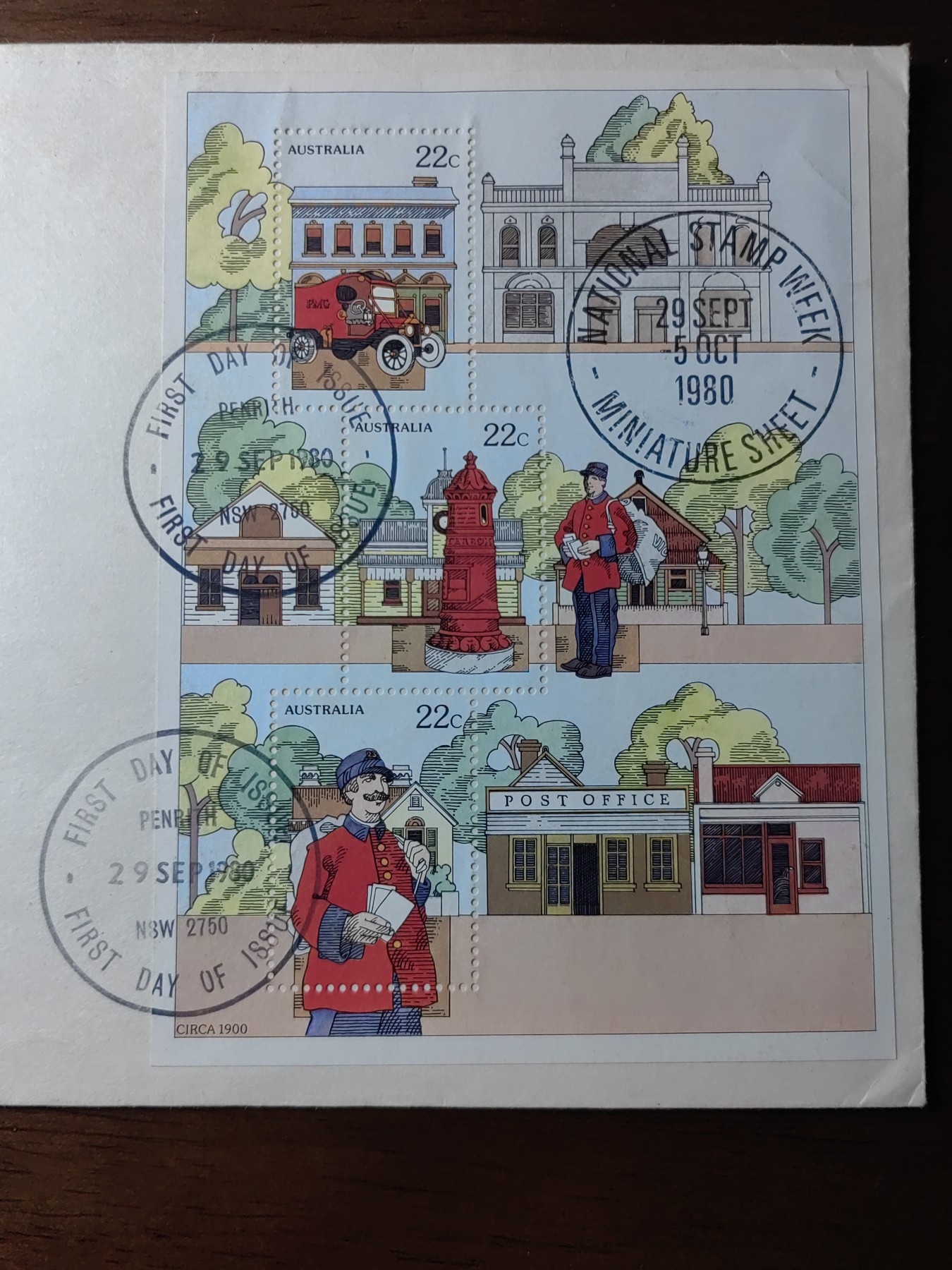 外国邮和小本票精品专场（秒杀和拍卖）第①⑥场 澳大利亚1980年 国家集邮周小全张纪念