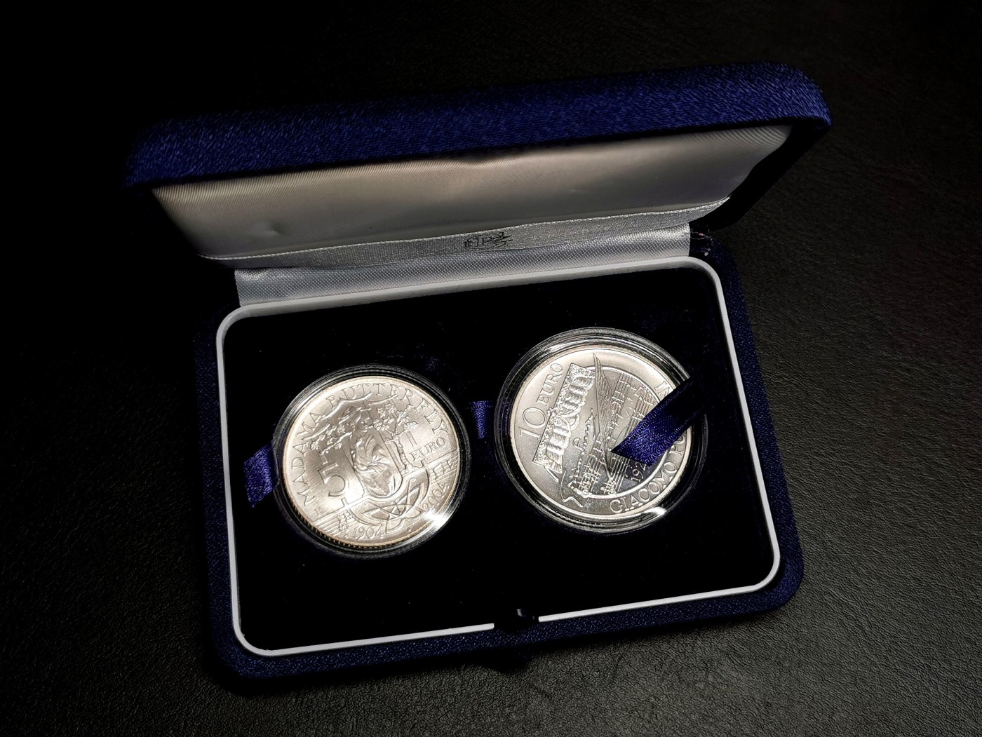 凡希社世界钱币微拍第二百五十一期 2000意大利纪念银币5欧罗/10欧罗一对原厂包装全品！