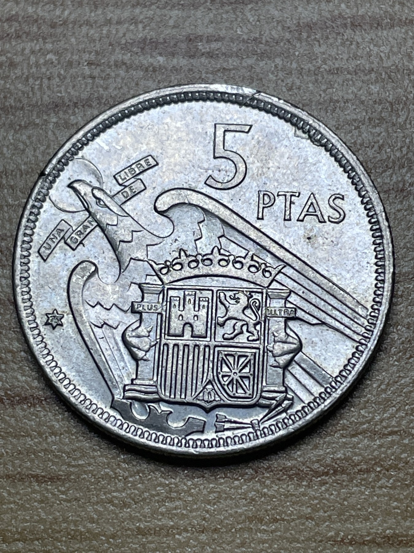 神仙姐姐散币专场第二期（无佣金，预留一期） 美品西班牙1957年5比塞塔