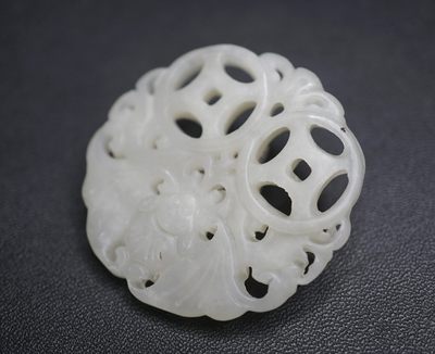 玉石翡翠玛瑙｜拍卖专场 苏工白玉玉佩挂件