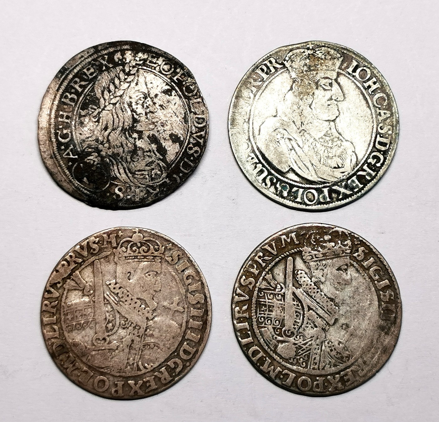 凡希社世界钱币微拍第二百五十一期 欧洲银辅币四枚一组（1/4泰勒规格）