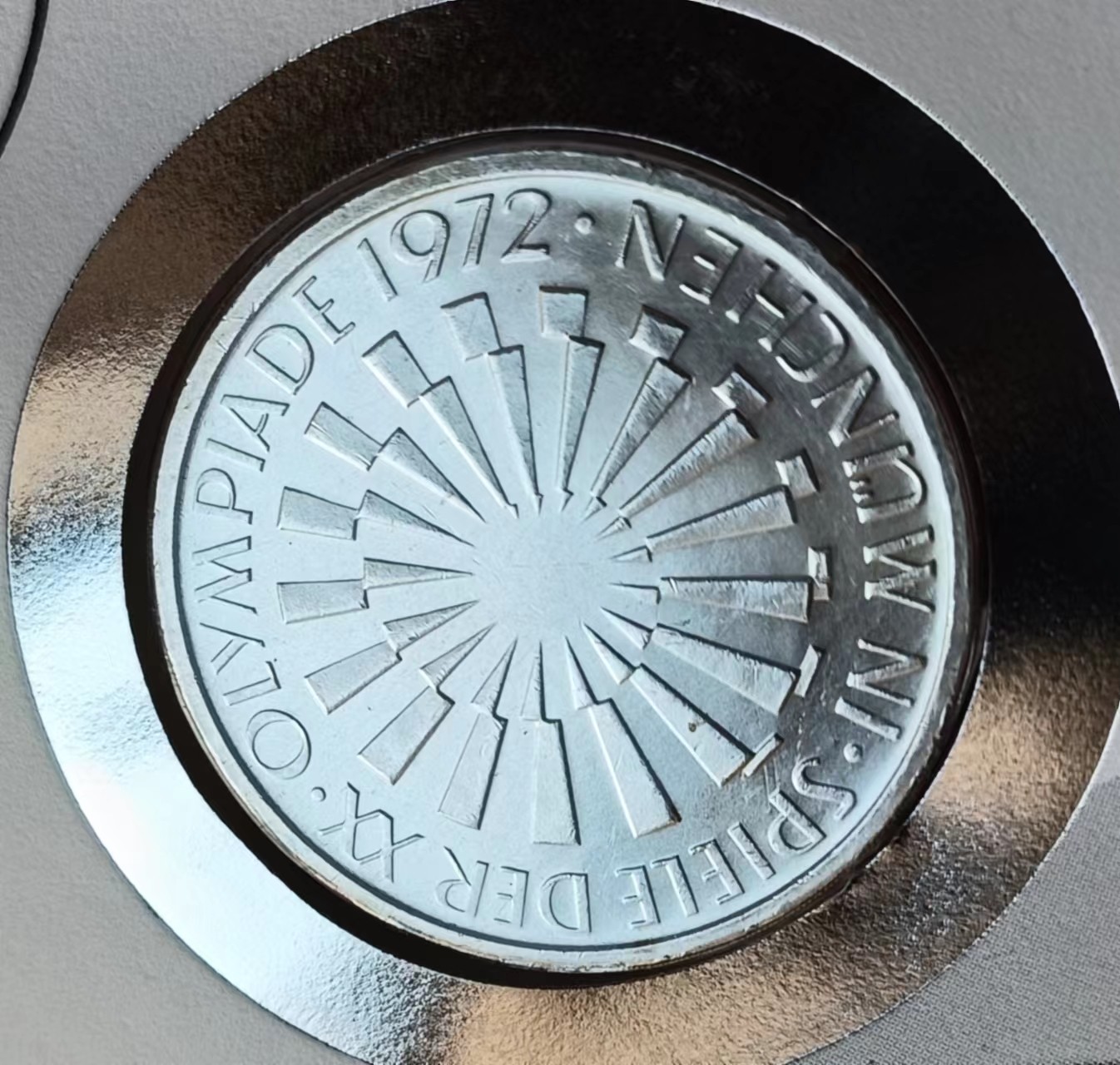 瓶子🏺第114期拍卖会  慕尼黑奥运会德国1972年10马克银币F厂 邮封卡